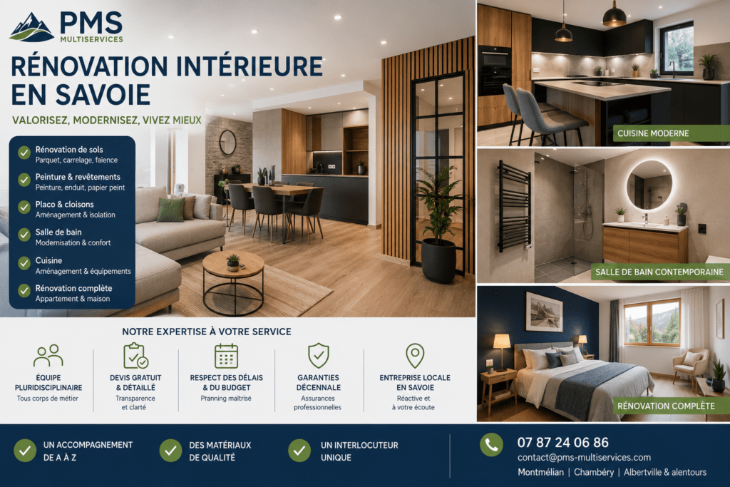 rénovation intérieure Savoie
