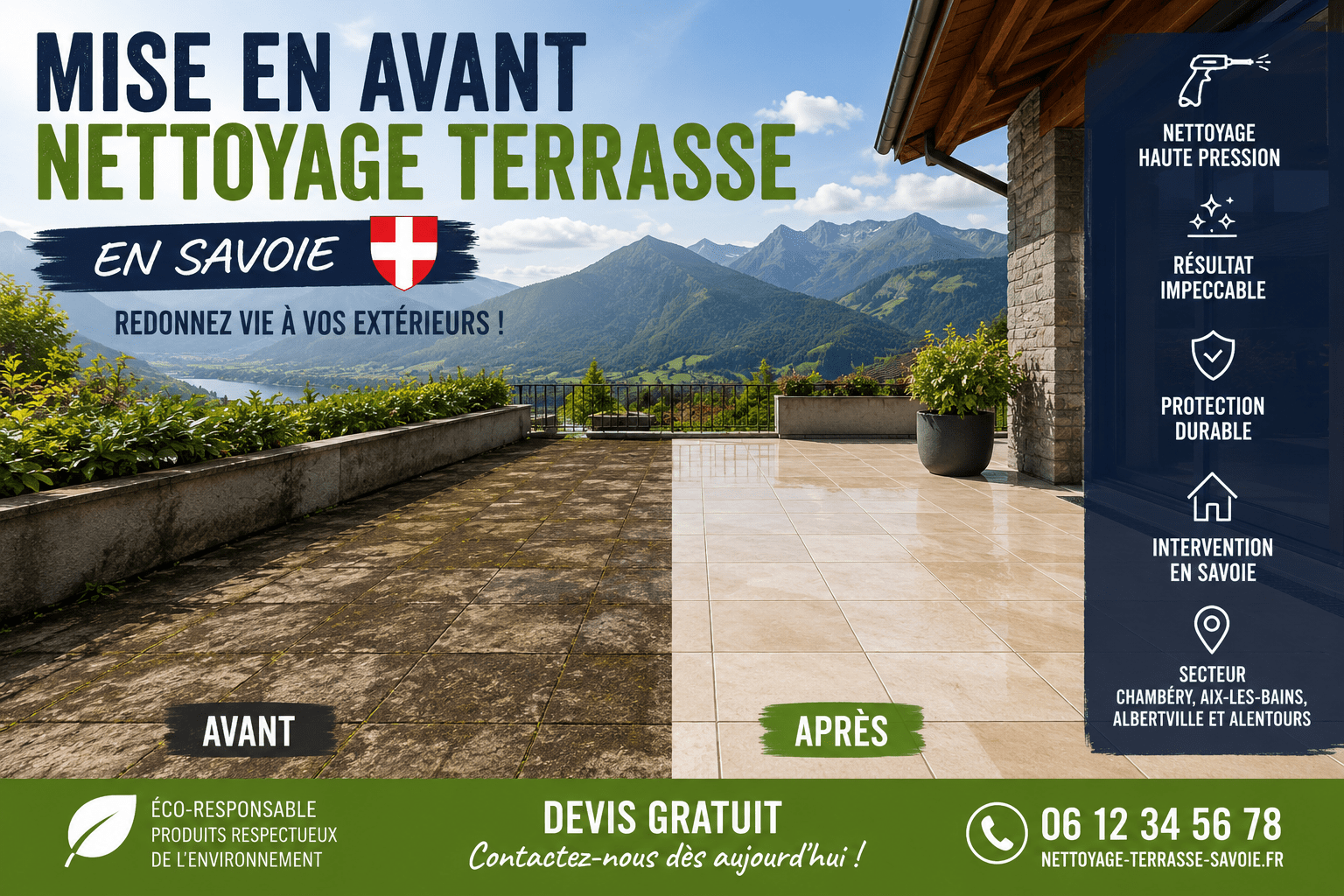 nettoyage terrasse Savoie