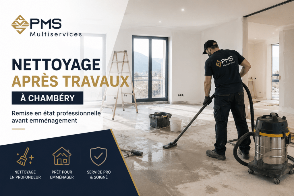 Nettoyage après travaux à Chambéry