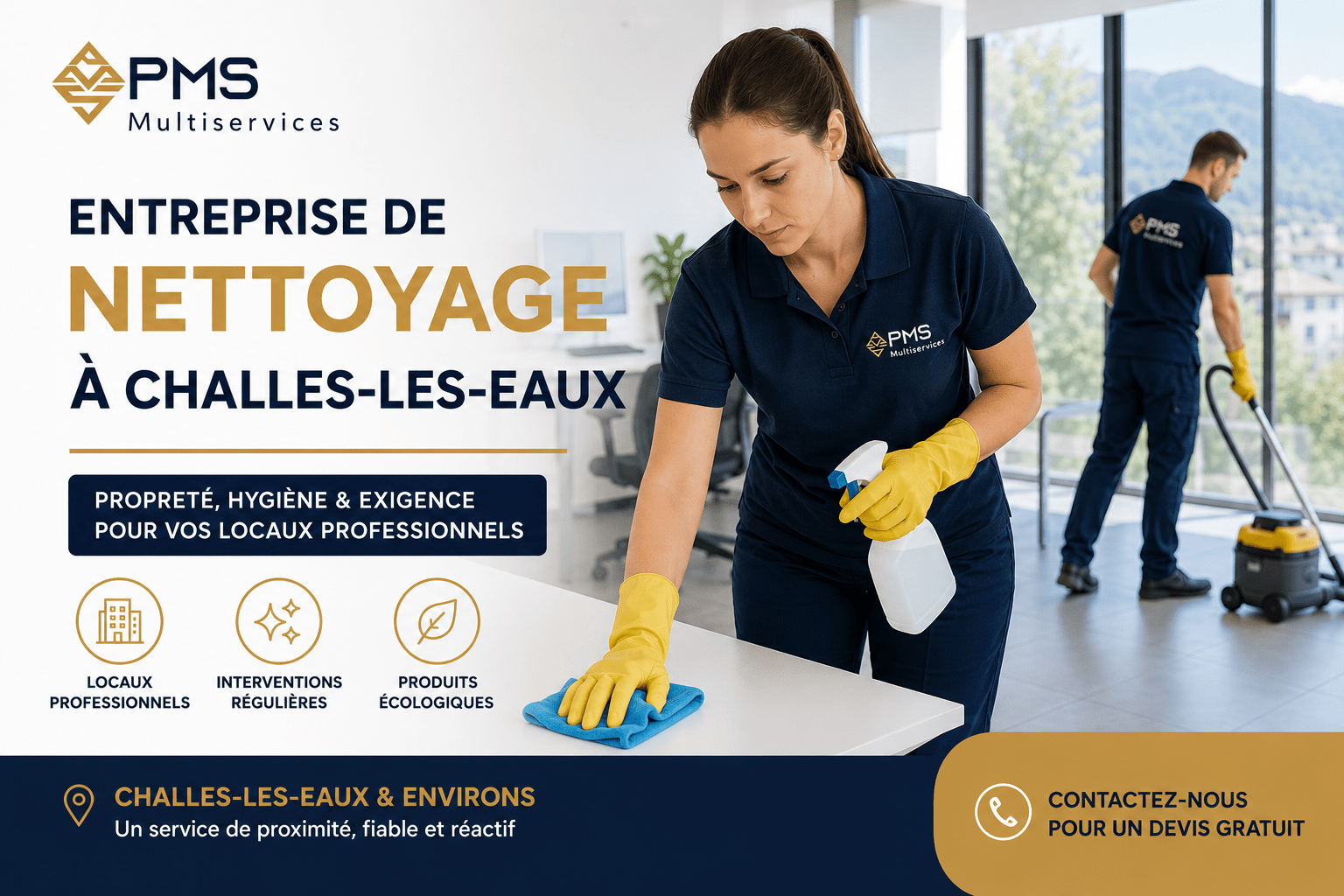 entreprise de nettoyage à Challes-les-Eaux