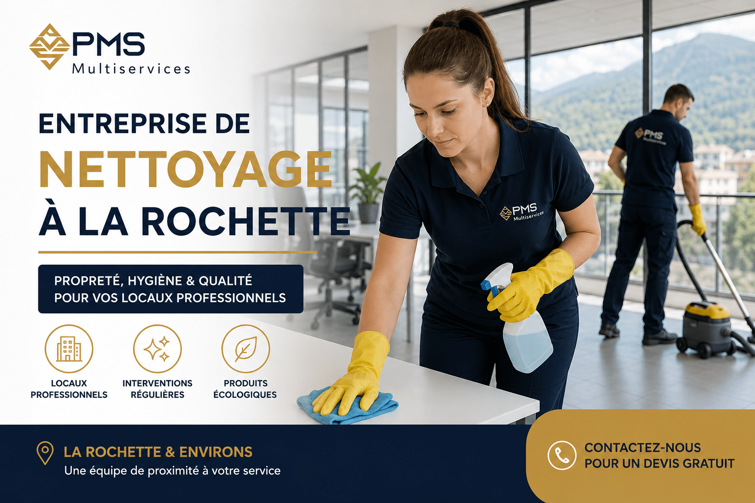 entreprise de nettoyage à La Rochette