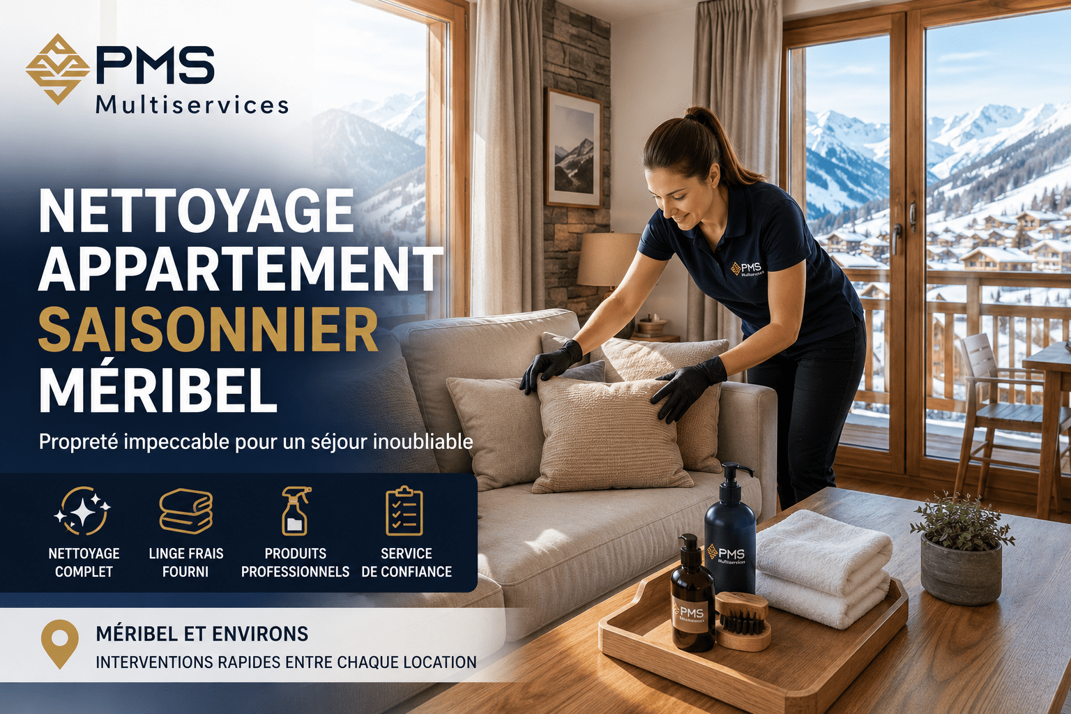 nettoyage appartement saisonnier Méribel